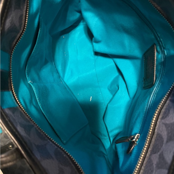 Project Coach Black and Blue Patterned Tote *project bag* - Picture 13 of 16